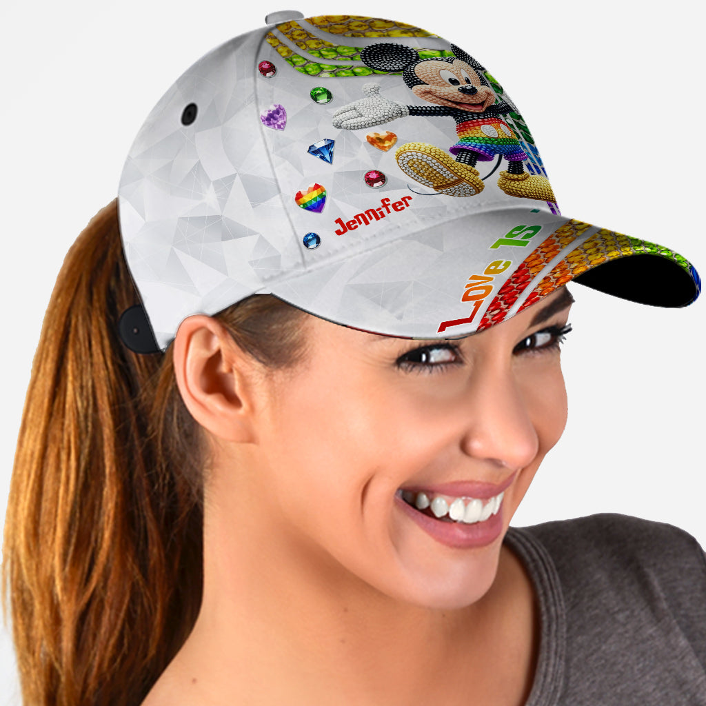 Love Is Love - Personalized Mouse Classic Cap