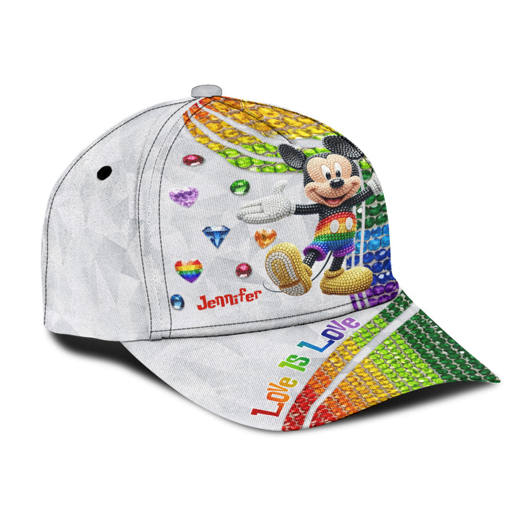 Love Is Love - Personalized Mouse Classic Cap
