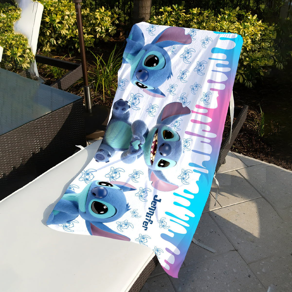 Blue Ohana - Personalized Ohana Quick-dry Beach Towel/ Bath Towel