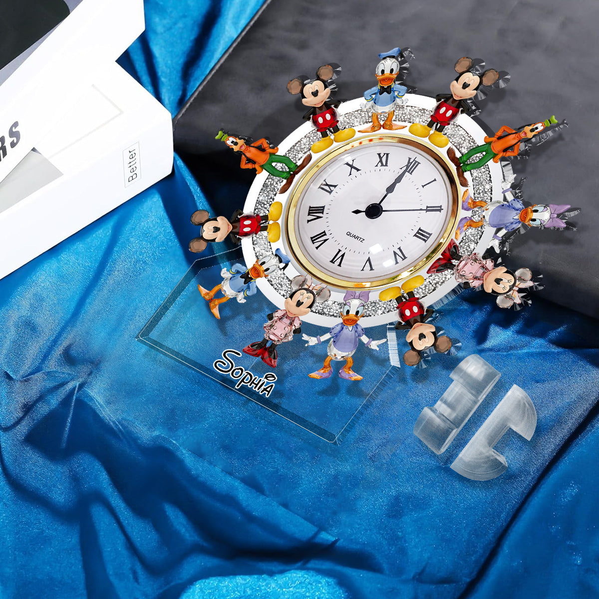 Mouse Club House - Personalized Mouse Acrylic Clock Plaque