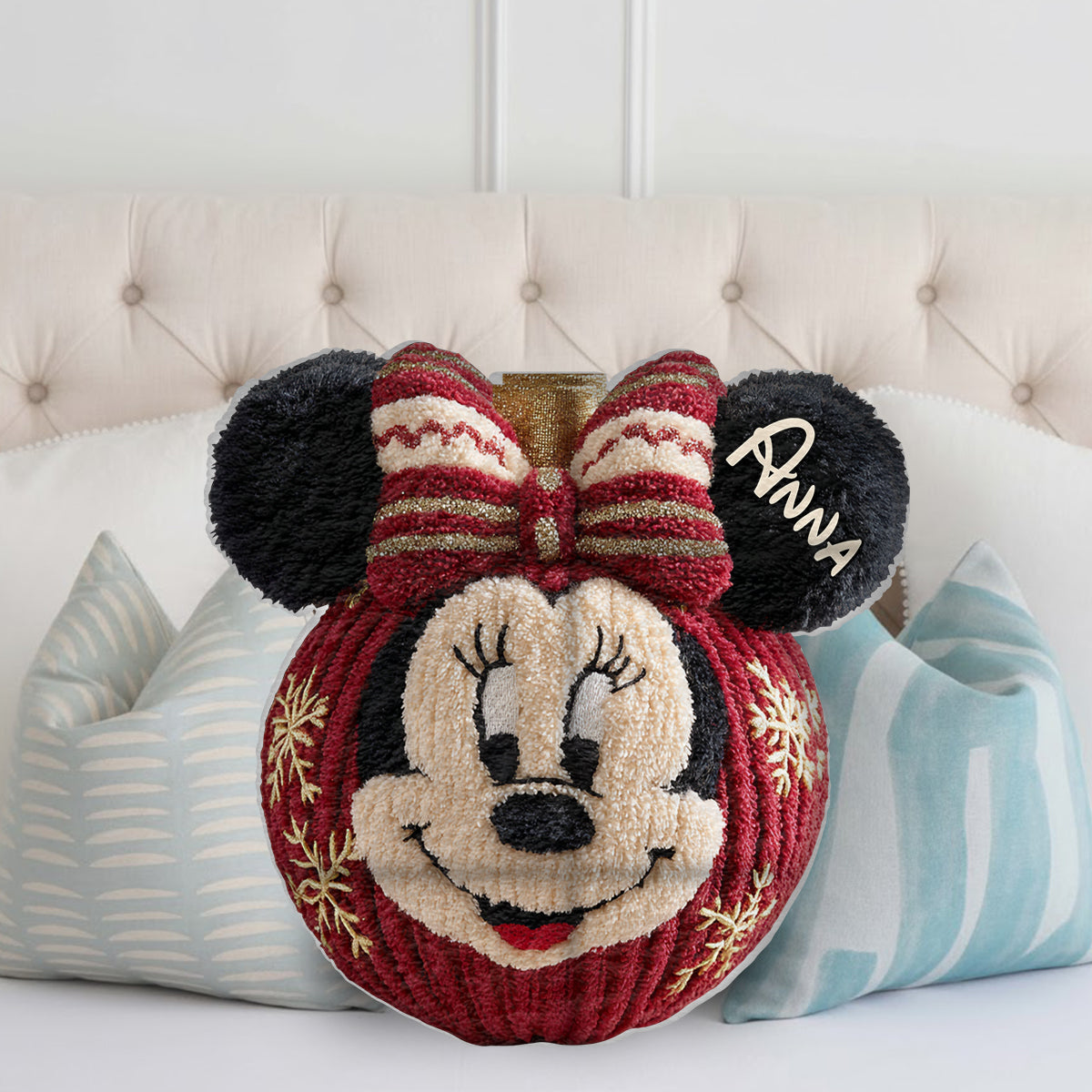 Magical Friends And Christmas Gift - Personalized Mouse Faux Fur Shaped Pillow