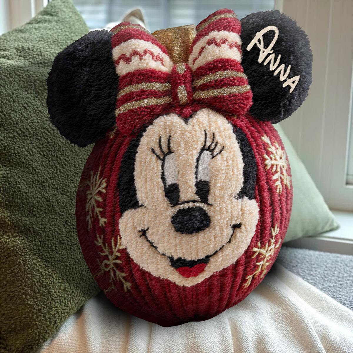 Magical Friends And Christmas Gift - Personalized Mouse Faux Fur Shaped Pillow