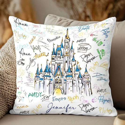 Magical Moments - Personalized Mouse Throw Pillow