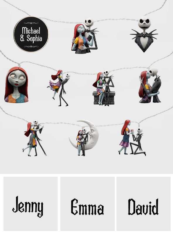 Couple Nightmare - Personalized Nightmare String Lights