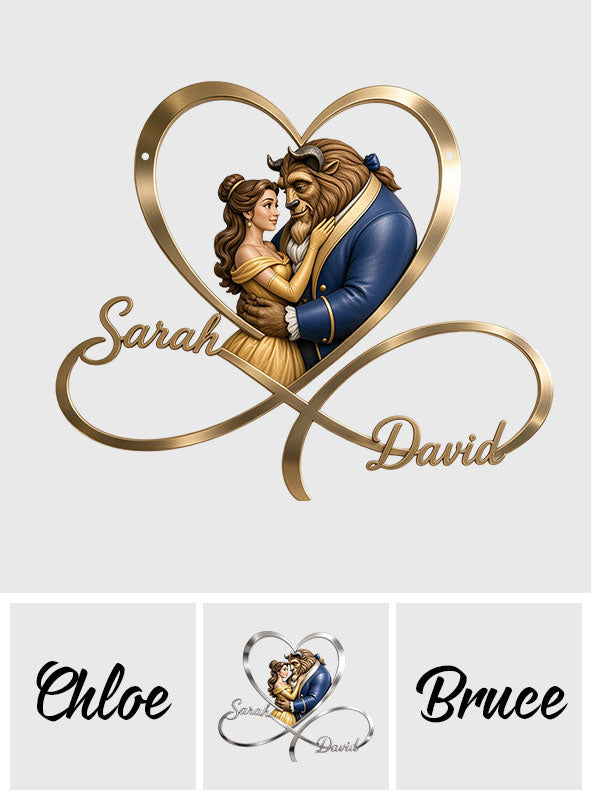 You & Me We Got This - Personalized Beauty And The Beast 3D Printed Cut Metal Sign