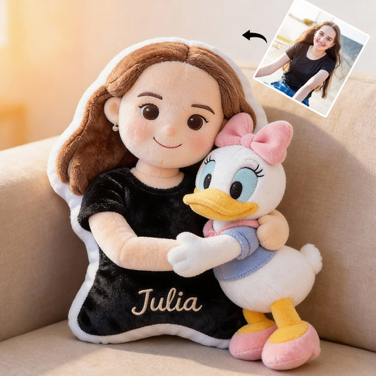 Magic Friends - Personalized Mouse Faux Fur Shaped Pillow