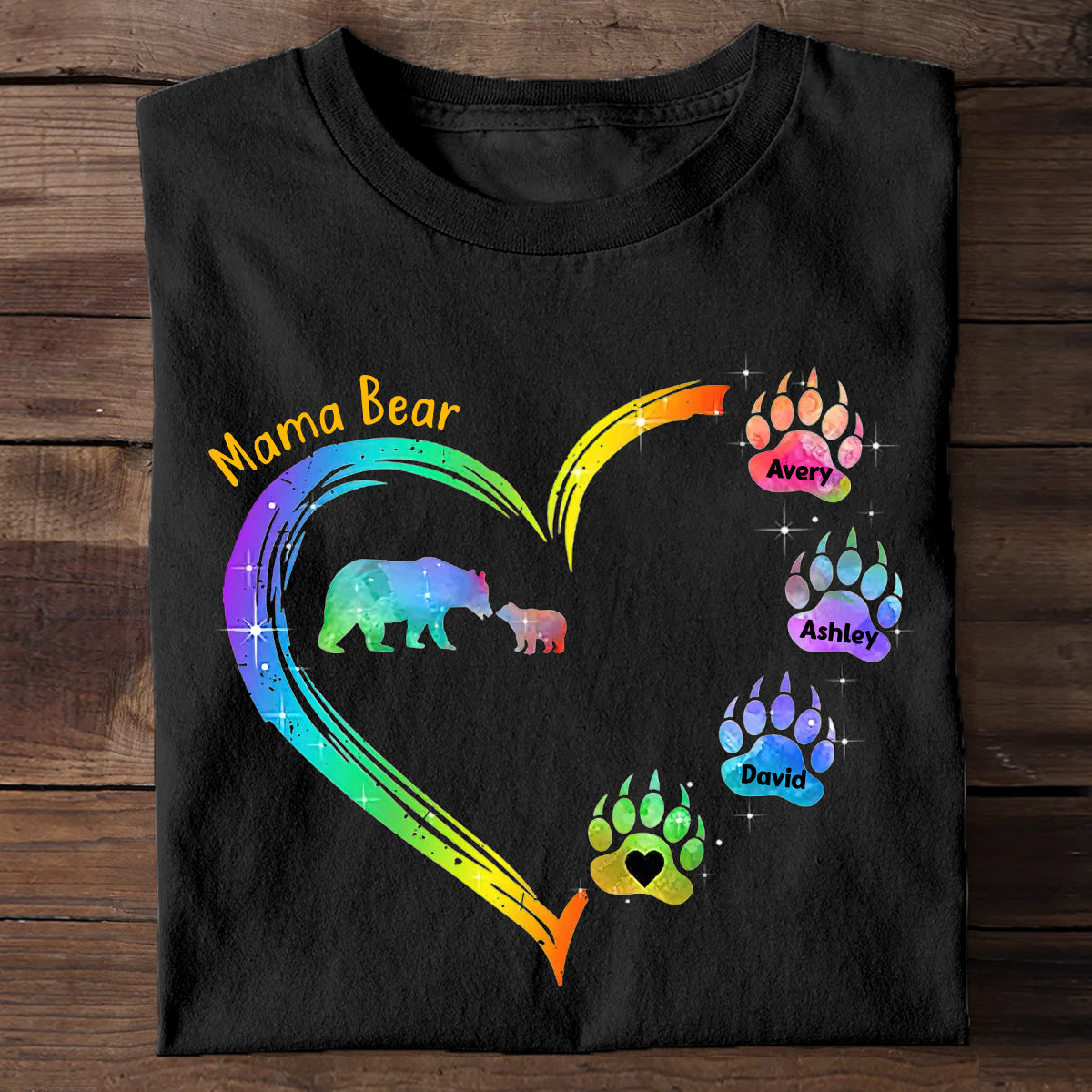 Mama Bear - Personalized Mother's Day Mother T-shirt and Hoodie