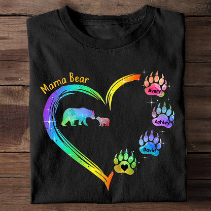 Mama Bear - Personalized Mother's Day Mother T-shirt and Hoodie