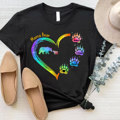 Mama Bear - Personalized Mother's Day Mother T-shirt and Hoodie