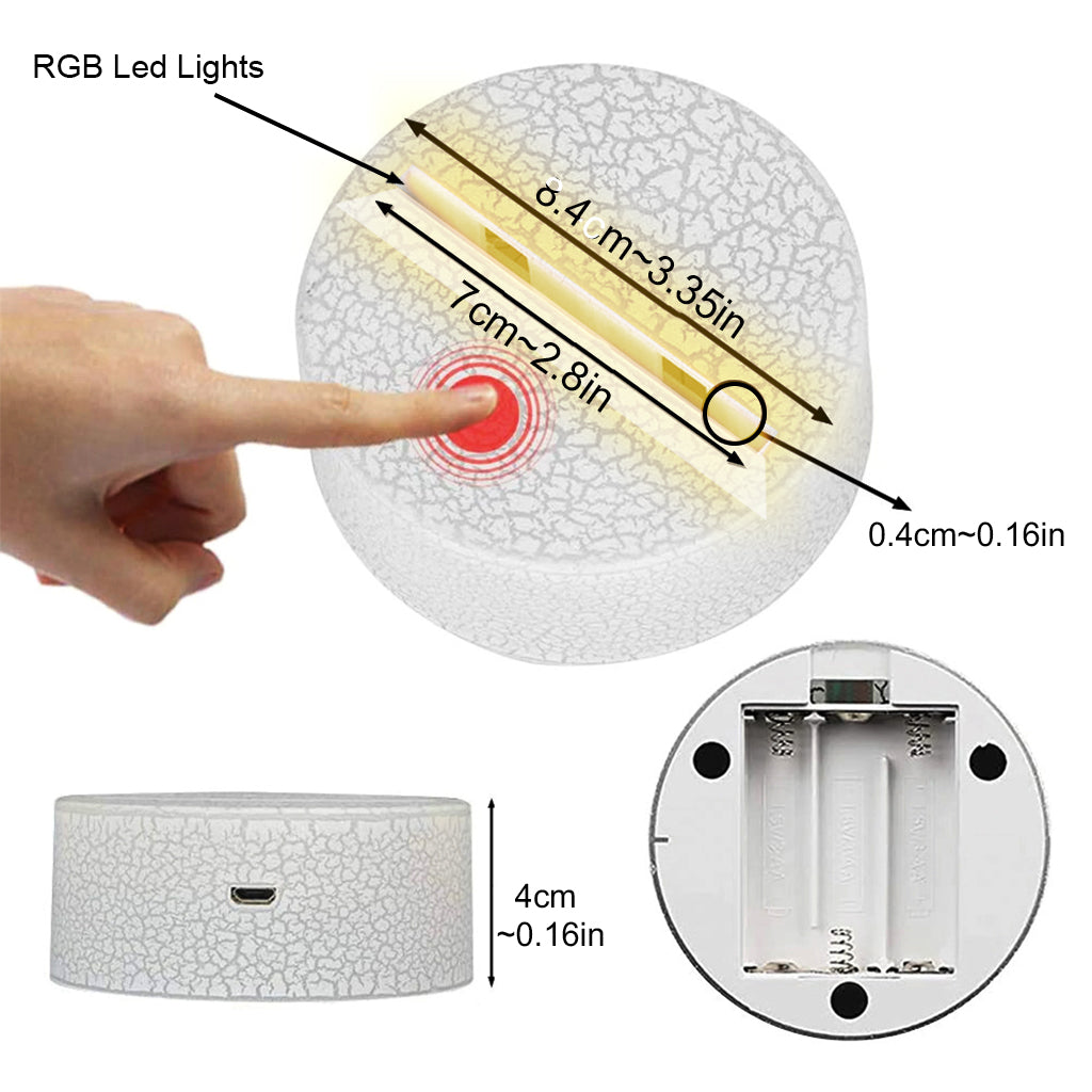 From Our First Kiss Till Our Last Breath - Personalized Nightmare Shaped Plaque Light Base