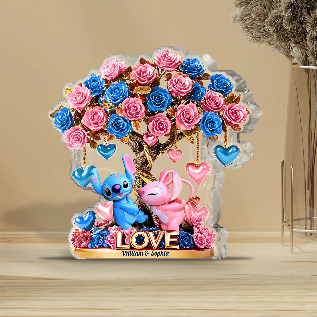Tree Of Love - Personalized Ohana Custom Shaped Acrylic Plaque
