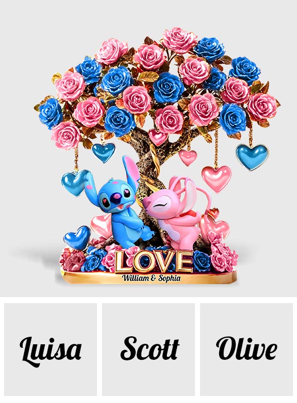 Tree Of Love - Personalized Ohana Custom Shaped Acrylic Plaque