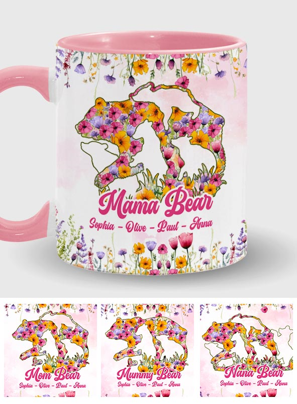 Mama Bear - Personalized Mother Accent Mug