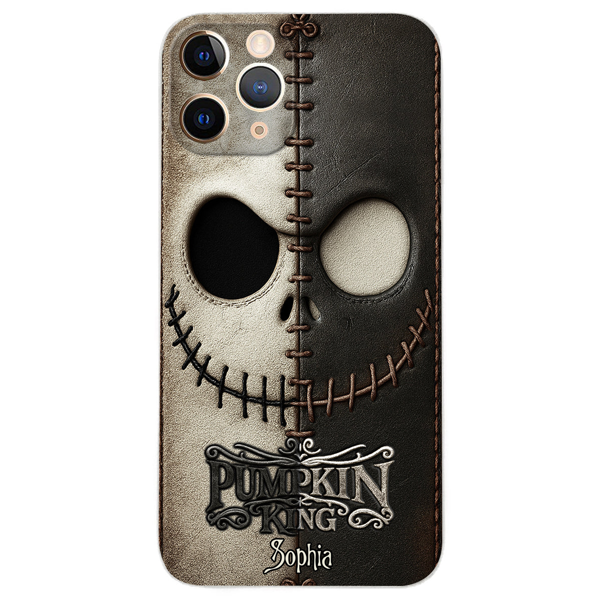 The Pumpkin King - Nightmare Leather Phone Case