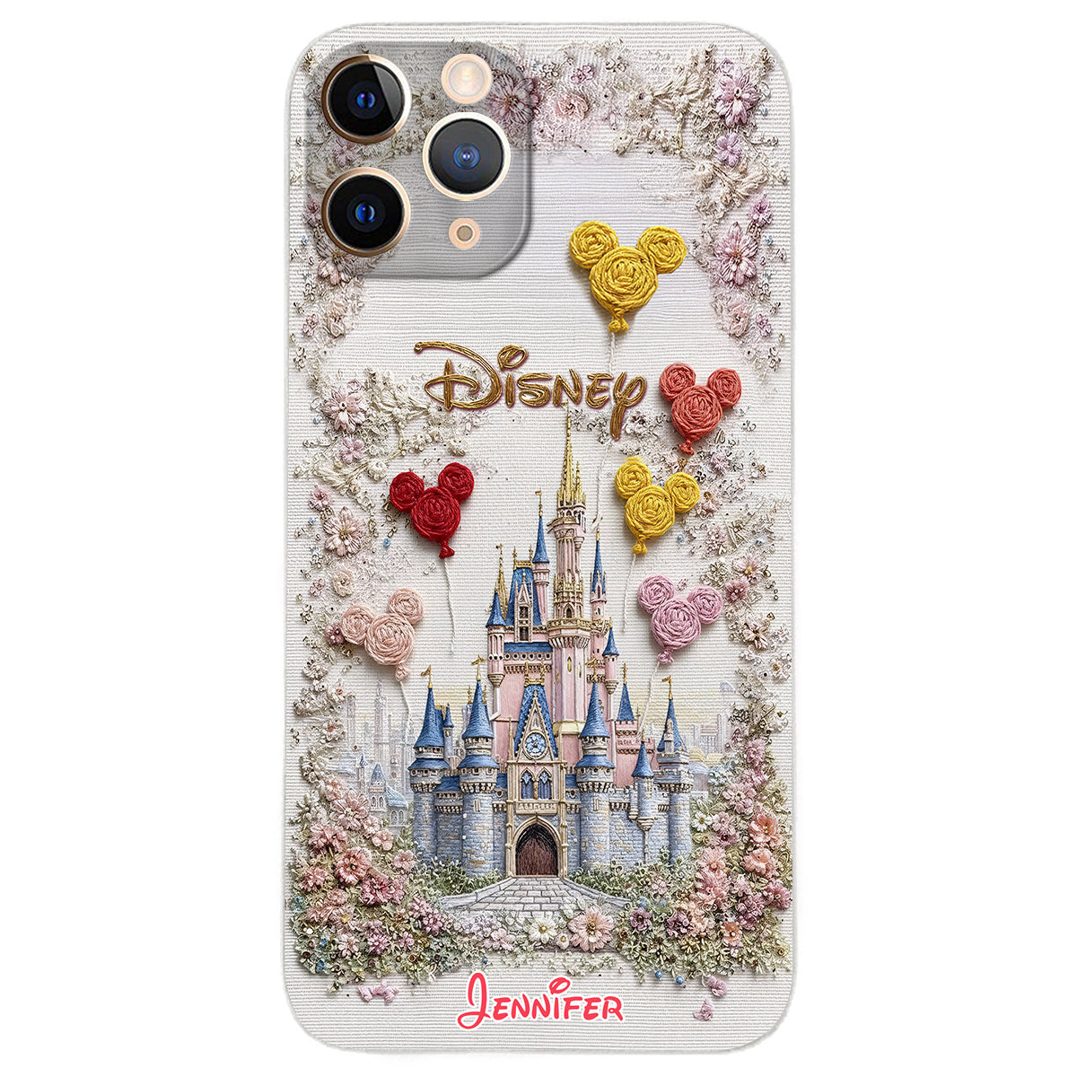 Magical Castle - Personalized Mouse Leather Phone Case