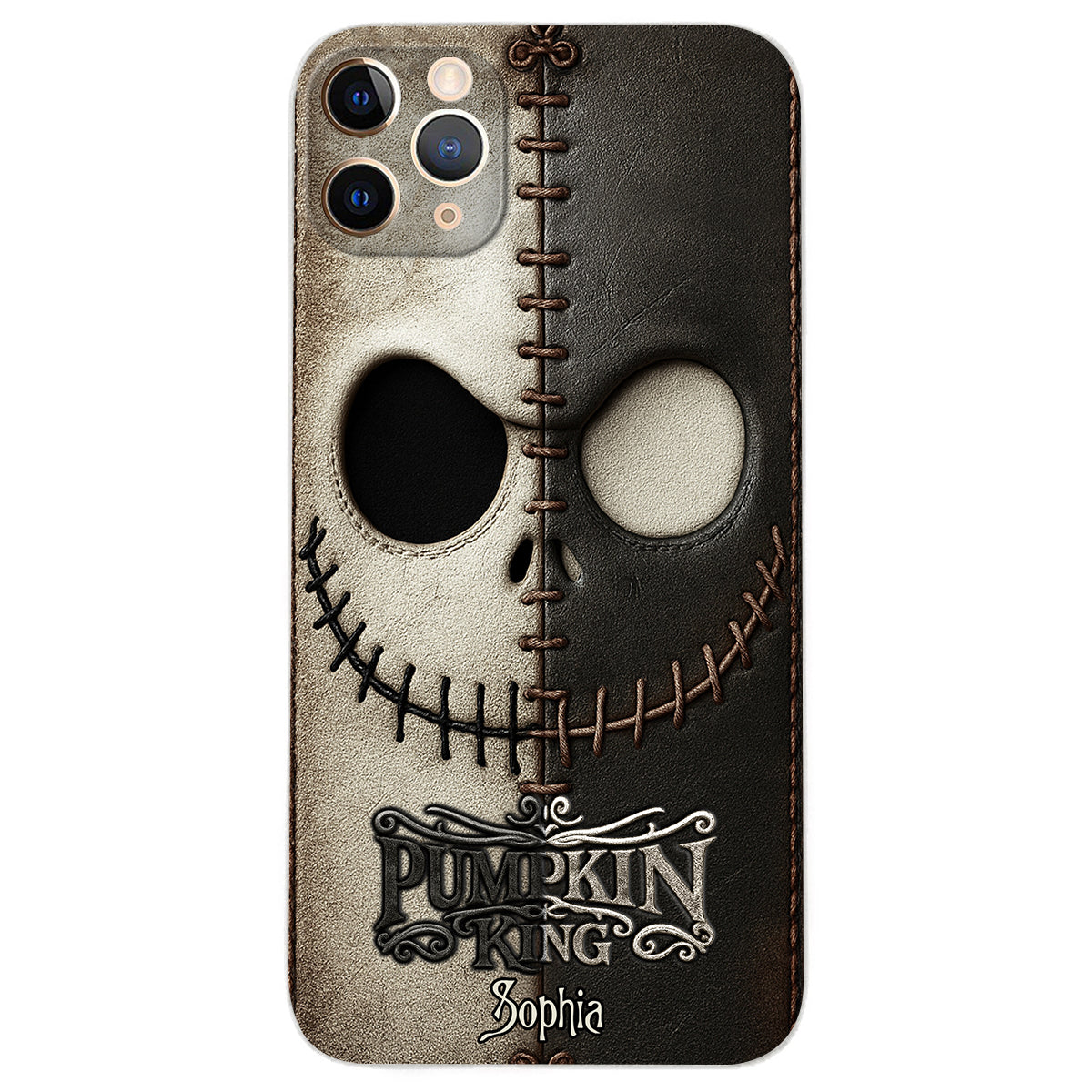 The Pumpkin King - Nightmare Leather Phone Case
