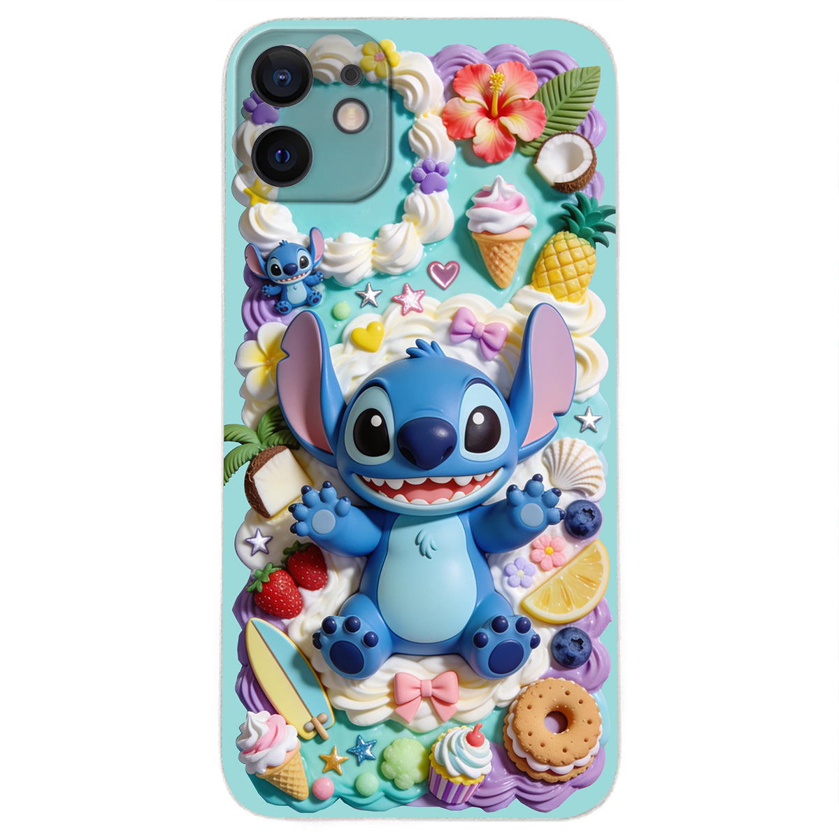 Ohana - Personalized Ohana 3D Embossed Leather Phone Case