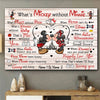 I&#39;ll Stop Loving You When Happily Ever After Isn&#39;t True - Personalized Couple Mouse Poster