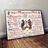 I&#39;ll Stop Loving You When Happily Ever After Isn&#39;t True - Personalized Couple Mouse Poster
