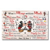 I&#39;ll Stop Loving You When Happily Ever After Isn&#39;t True - Personalized Couple Mouse Poster