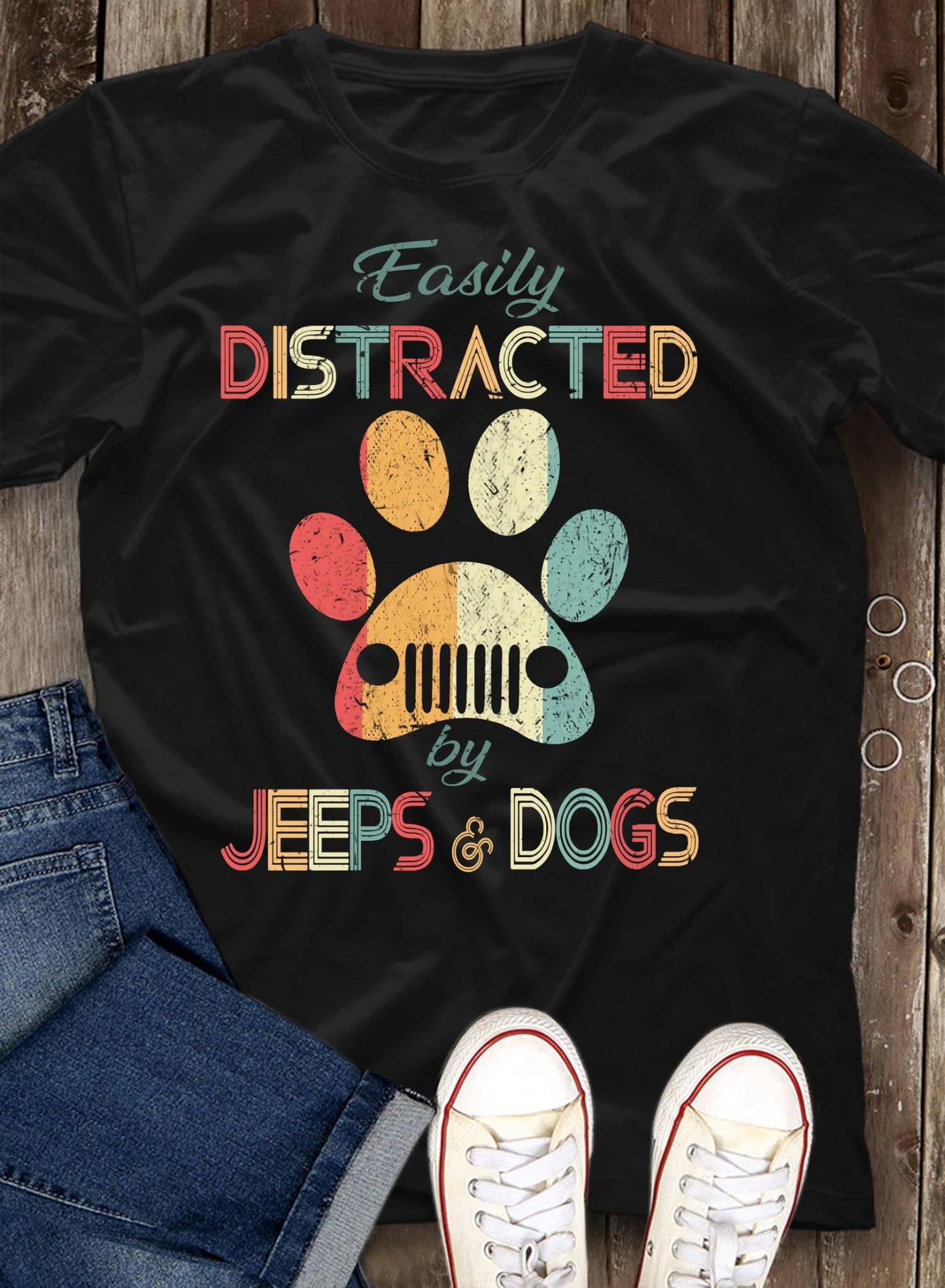 Easily Distracted Car T-shirt and Hoodie 0523