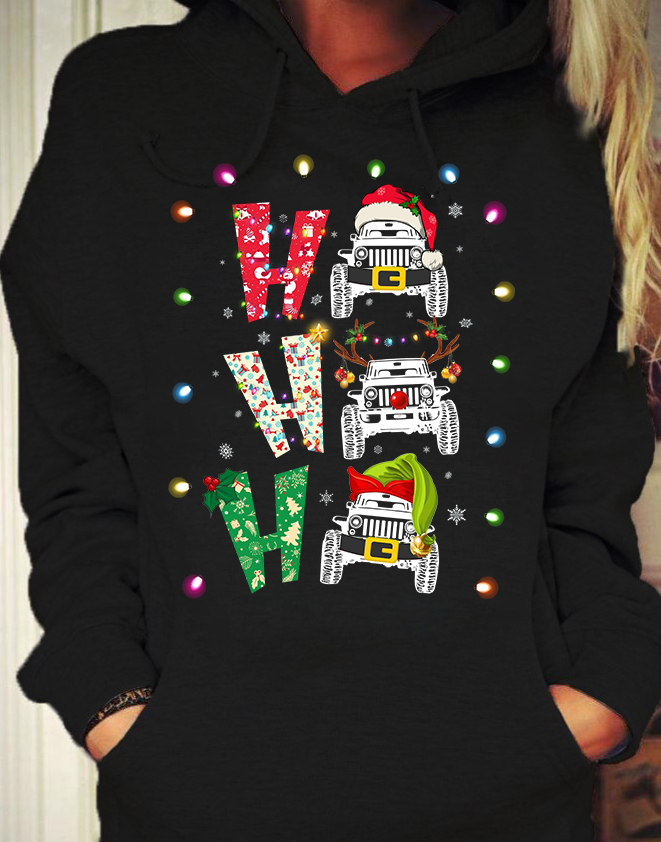 Ho Ho Ho Car T-shirt and Hoodie 0823