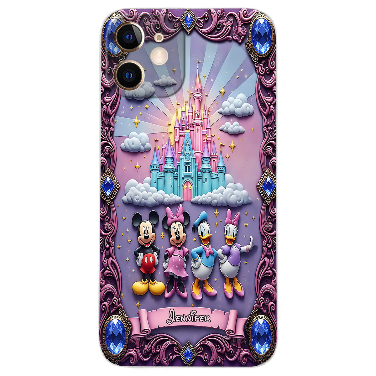 Magical World - Personalized Mouse Leather Phone Case
