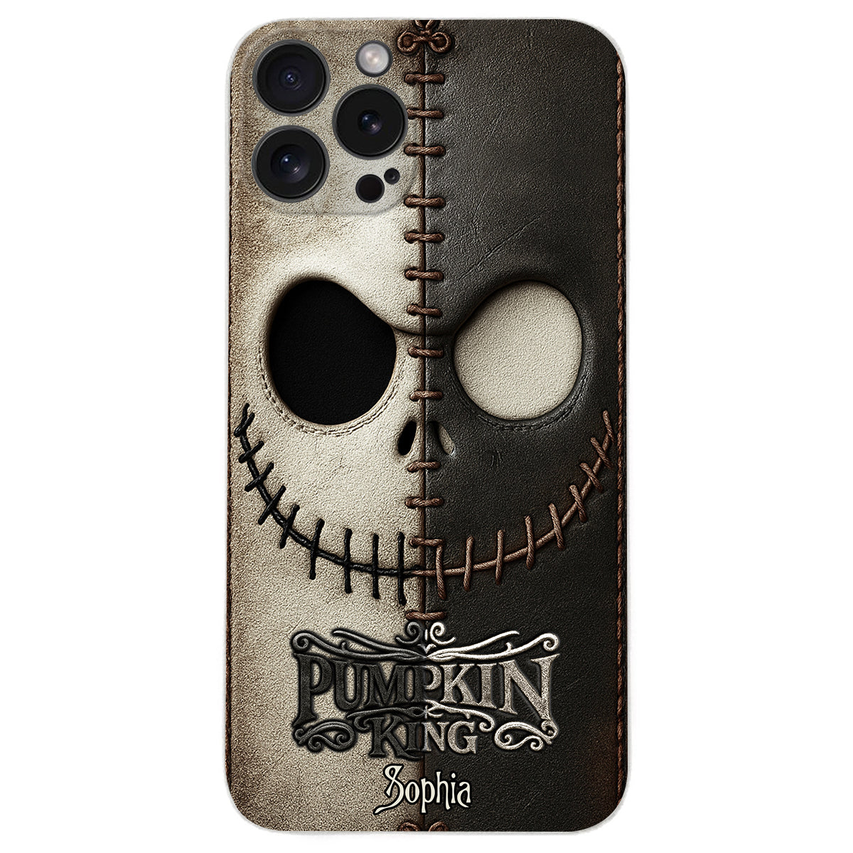 The Pumpkin King - Nightmare Leather Phone Case