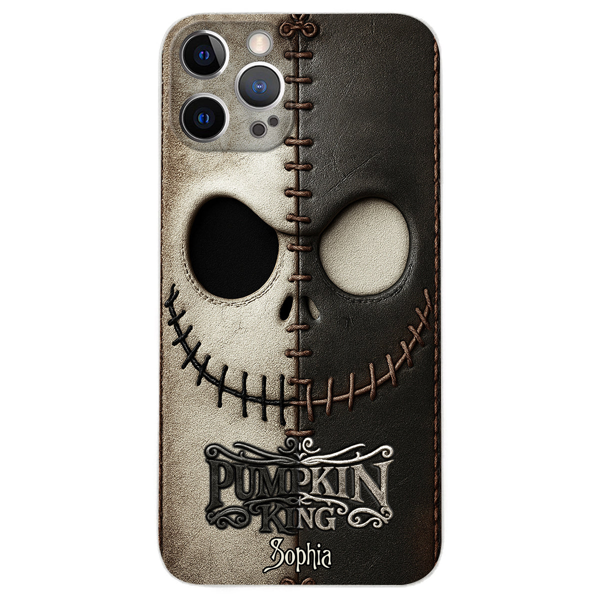 The Pumpkin King - Nightmare Leather Phone Case