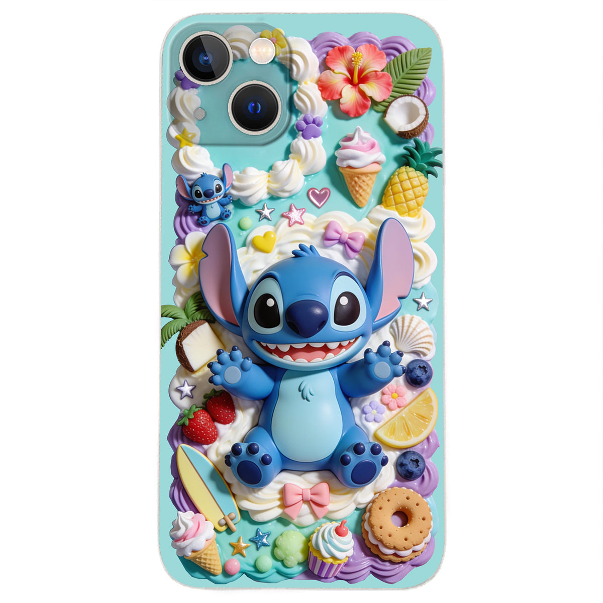 Ohana - Personalized Ohana 3D Embossed Leather Phone Case