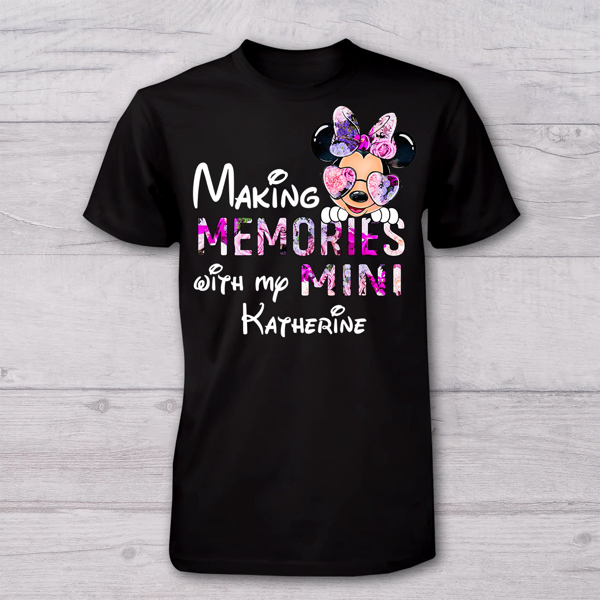 Making Memories With Mama - Personalized Mother T-shirt And Baby Onesie