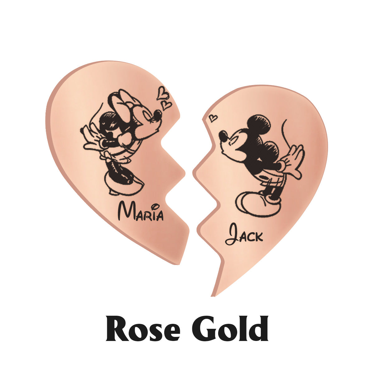Magical Love - Personalized Mouse Matching Pendant Necklace