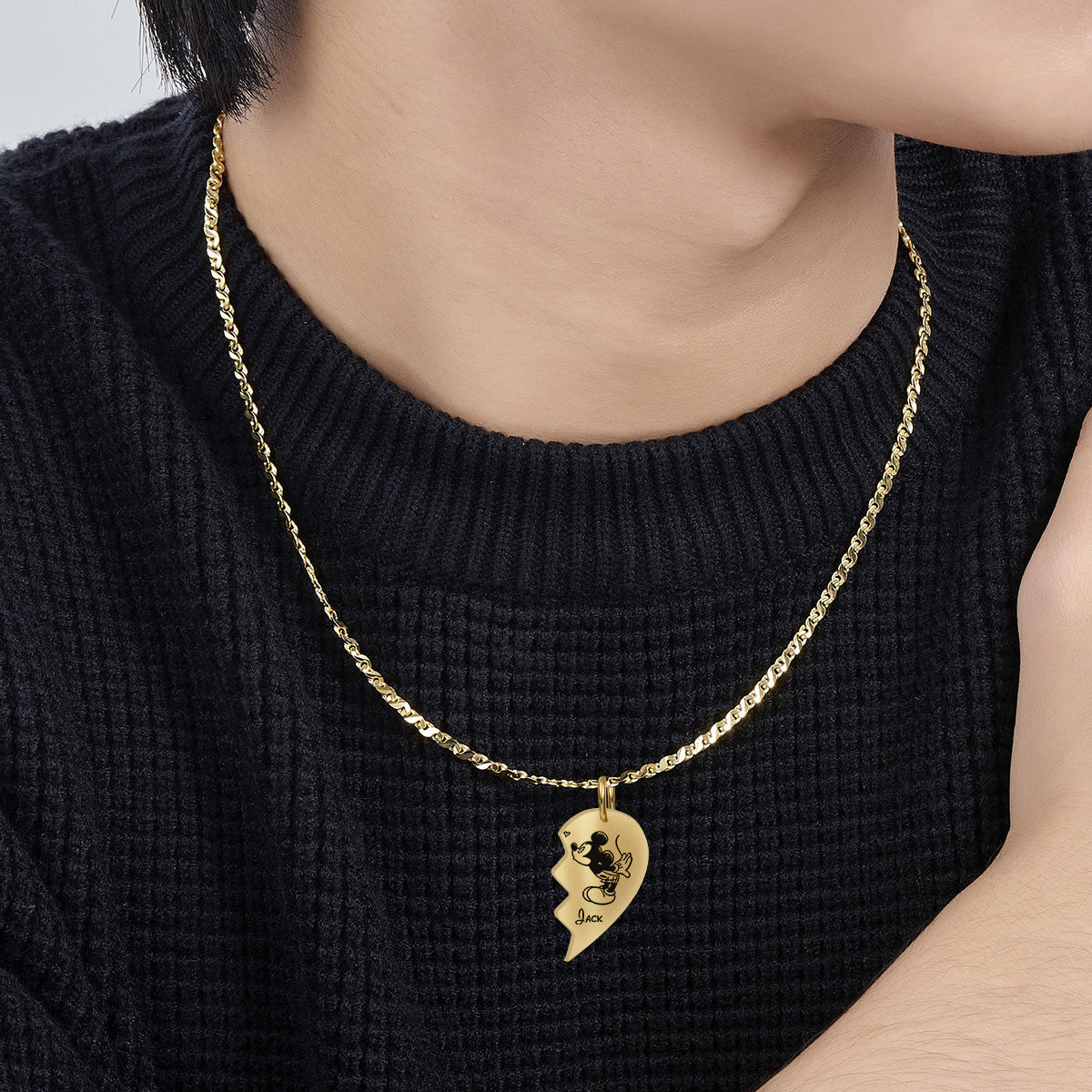 Magical Love - Personalized Mouse Matching Pendant Necklace