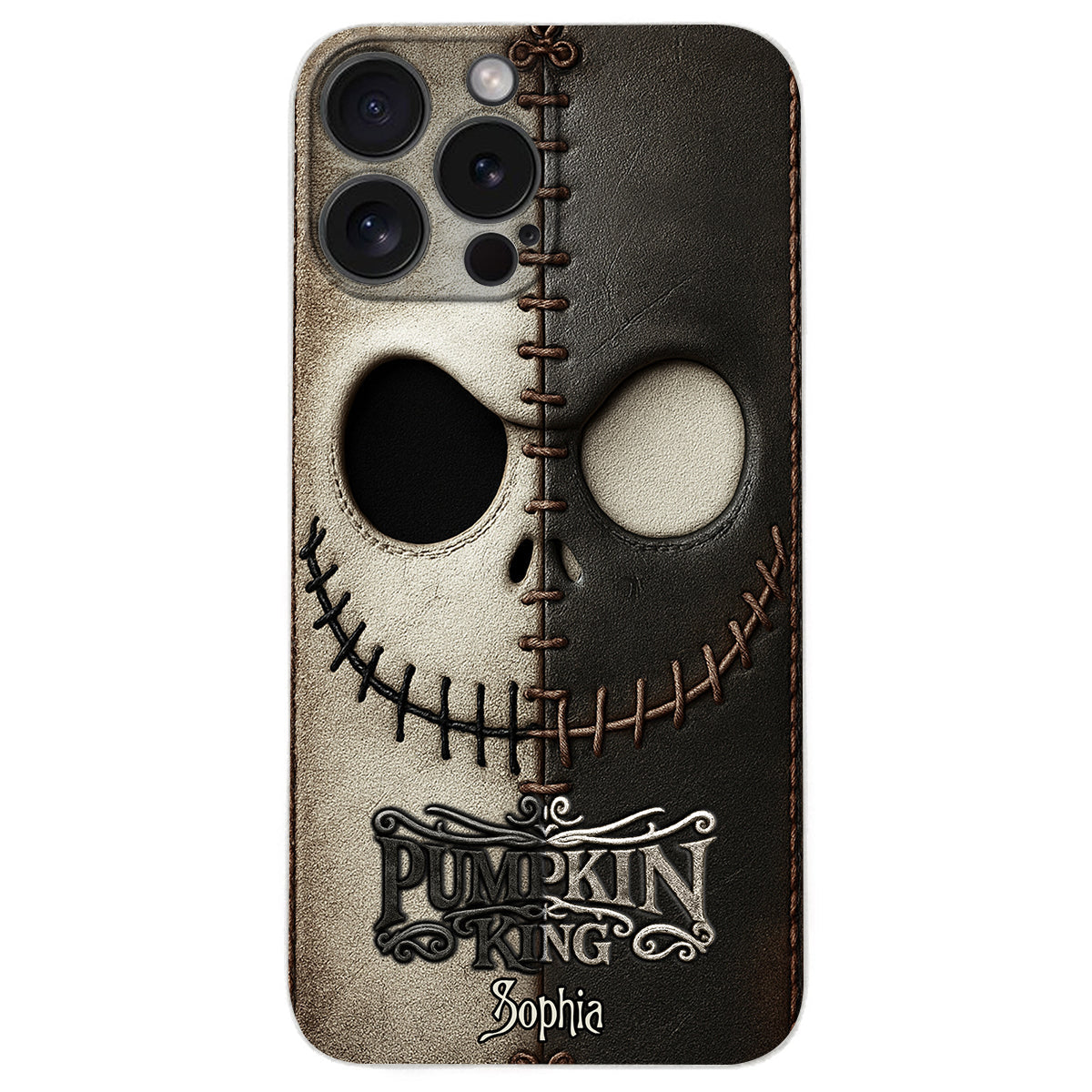 The Pumpkin King - Nightmare Leather Phone Case