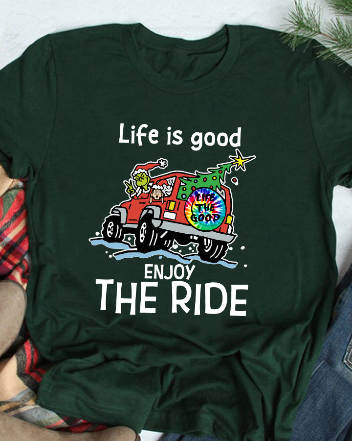 Life Is Good Enjoy The Ride Car T-shirt and Hoodie 0823