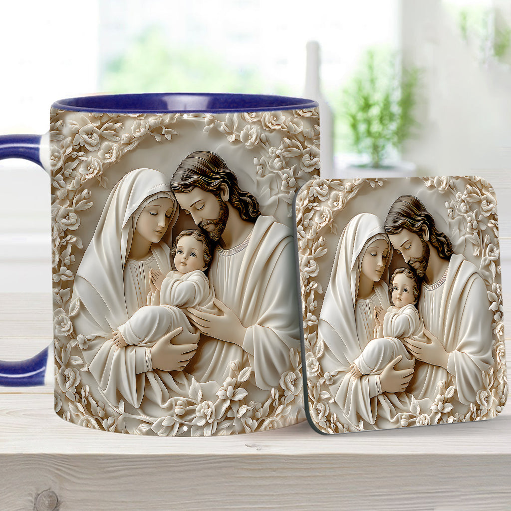 The Holy Family - Personalized Christian Accent Mug