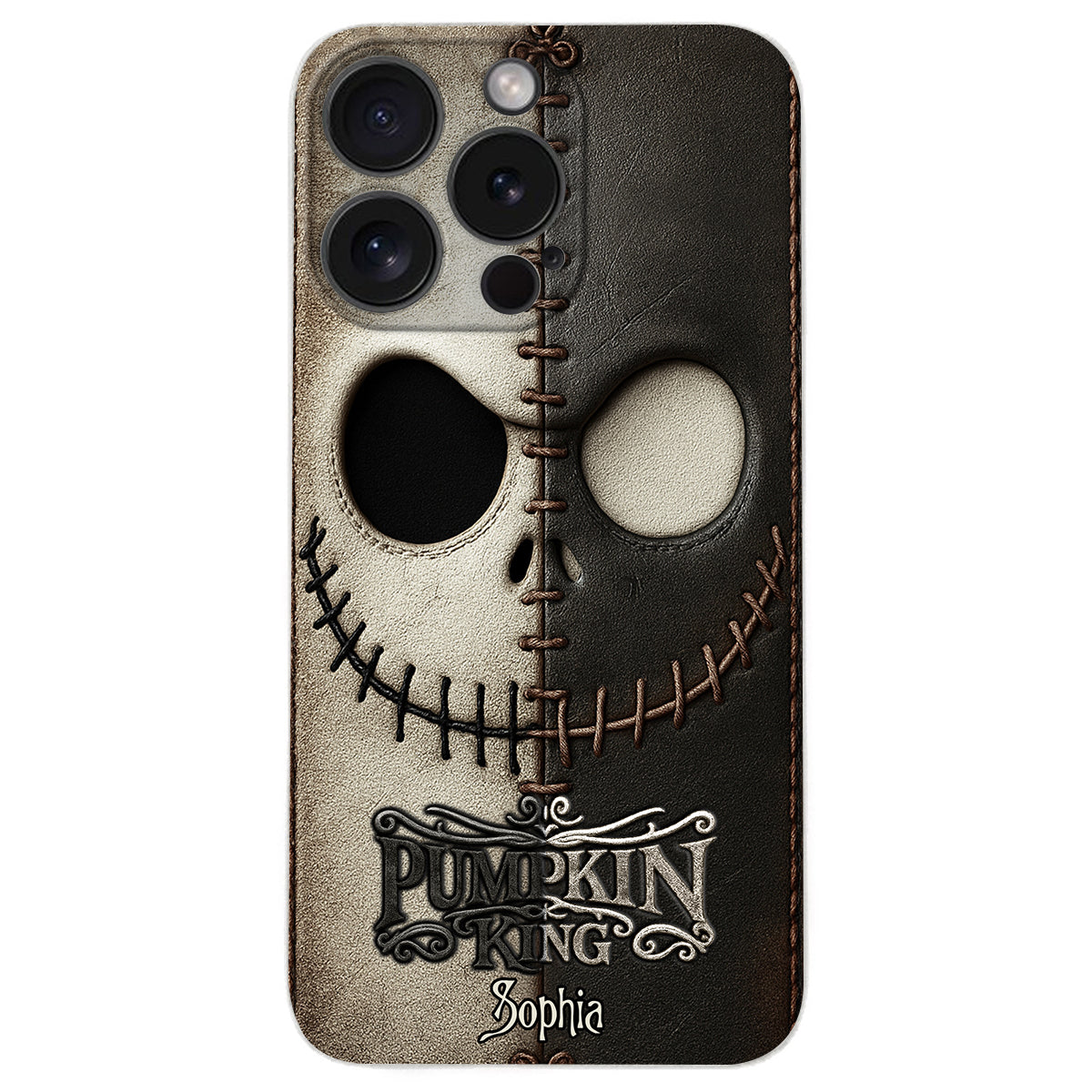 The Pumpkin King - Nightmare Leather Phone Case