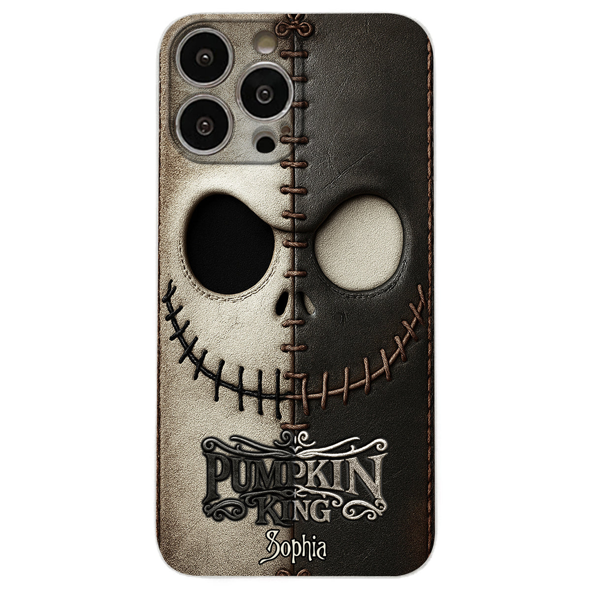 The Pumpkin King - Nightmare Leather Phone Case