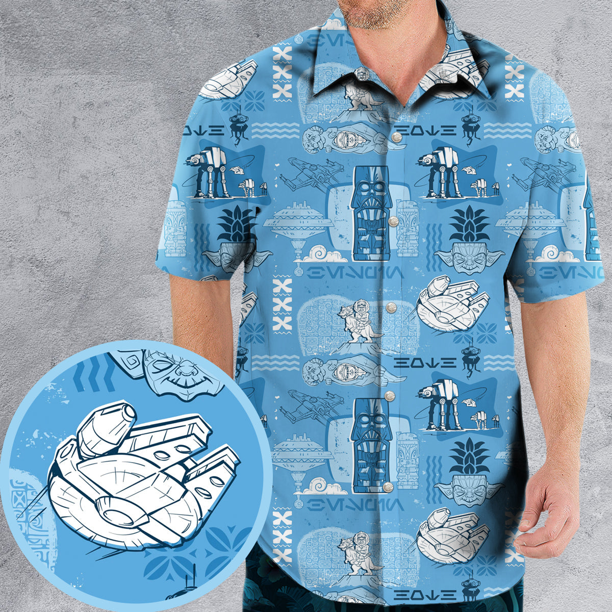 Galaxy Pattern The Force Hawaiian Shirt 0823