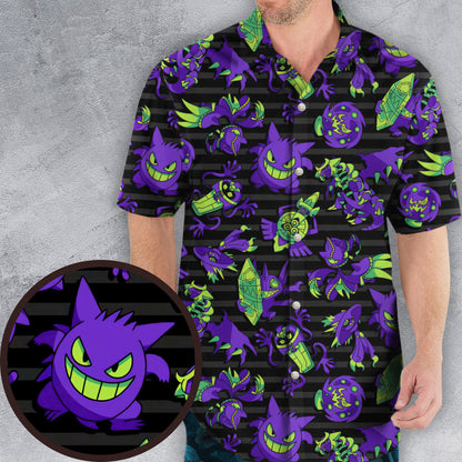 Darkness Pattern Monster Trainer Hawaiian Shirt 0823