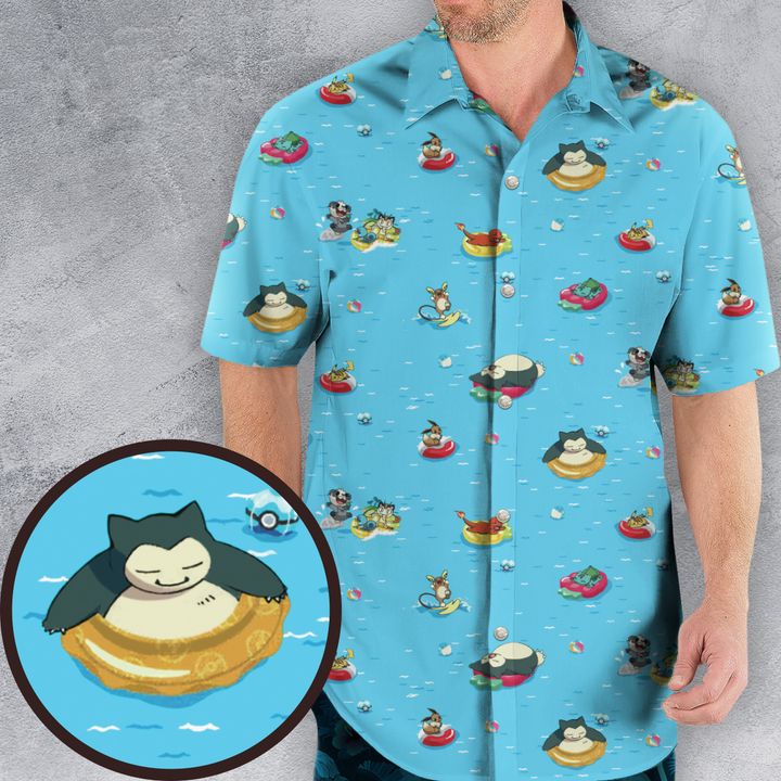 Swimming Pool Monster Trainer Hawaiian Shirt 0823