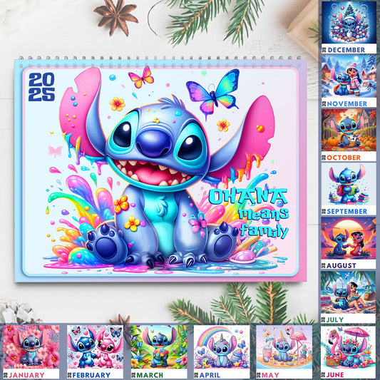 Ohana Means Family - Personalized Ohana Wall Calendar