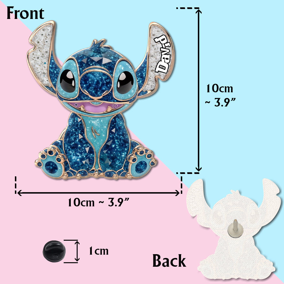 Blue Ohana - Personalized Ohana Pin