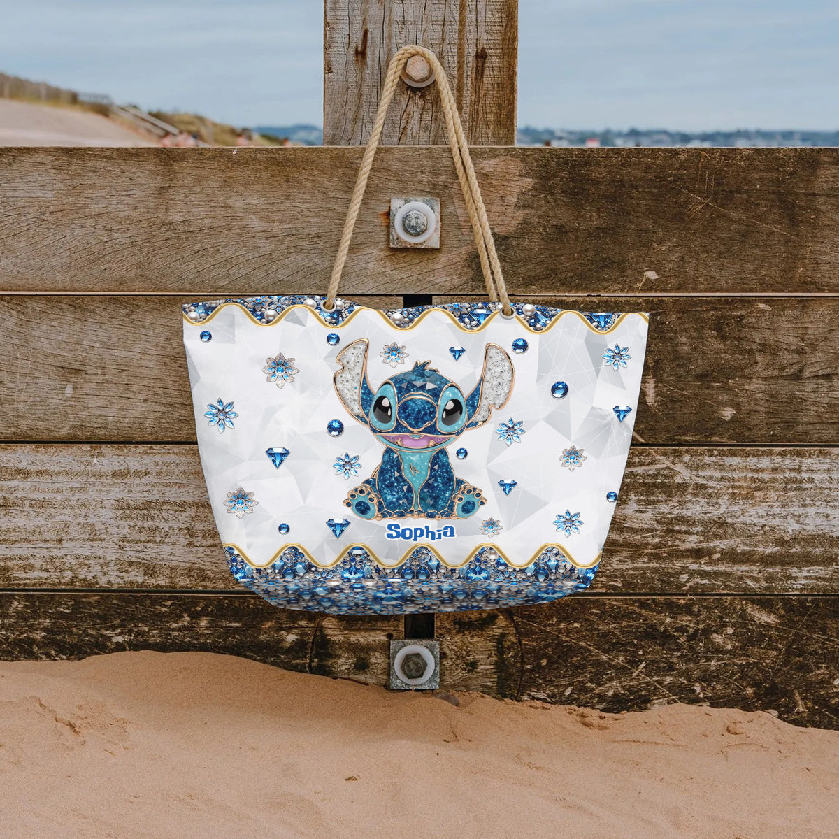 Blue Ohana - Personalized Ohana Beach Bag