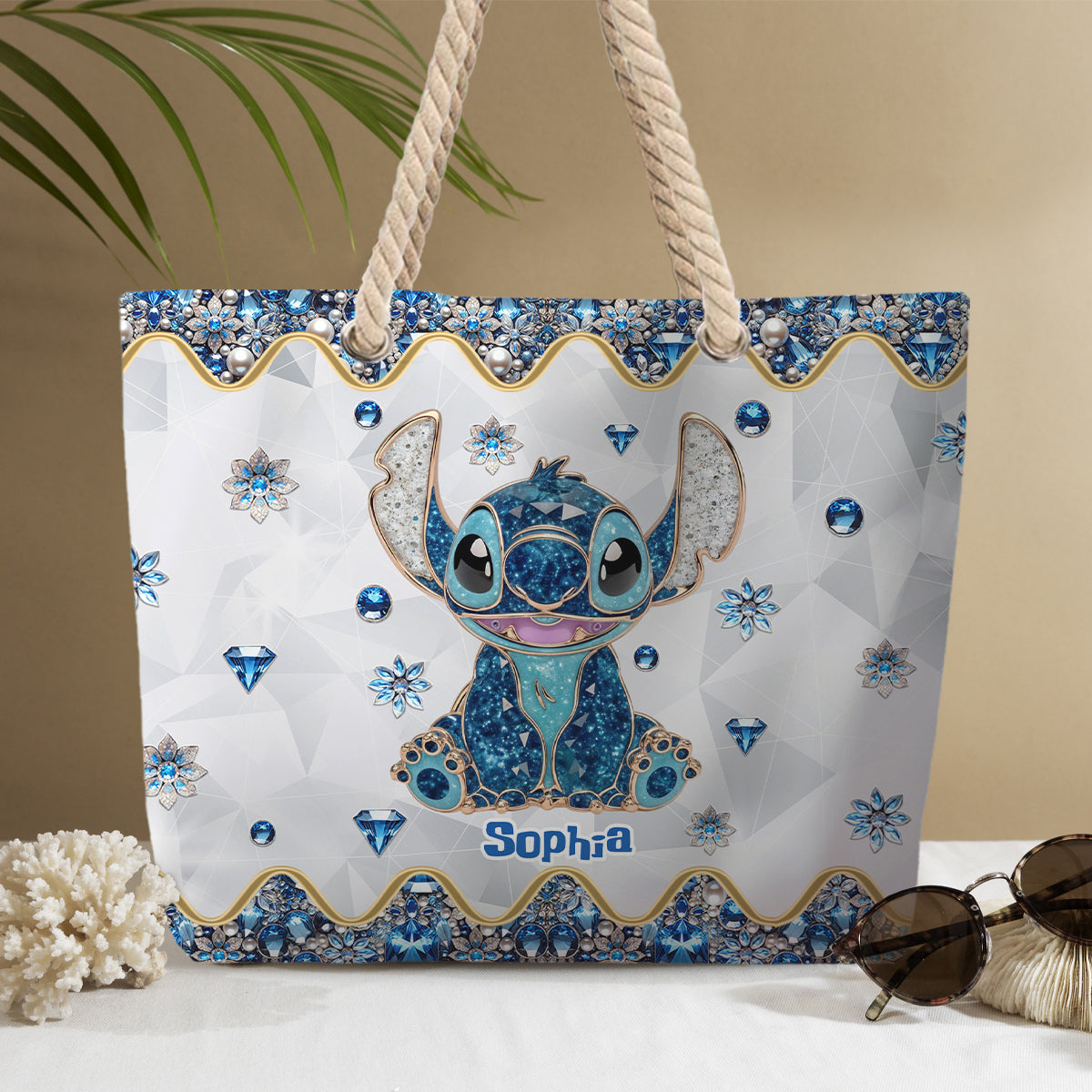 Blue Ohana - Personalized Ohana Beach Bag
