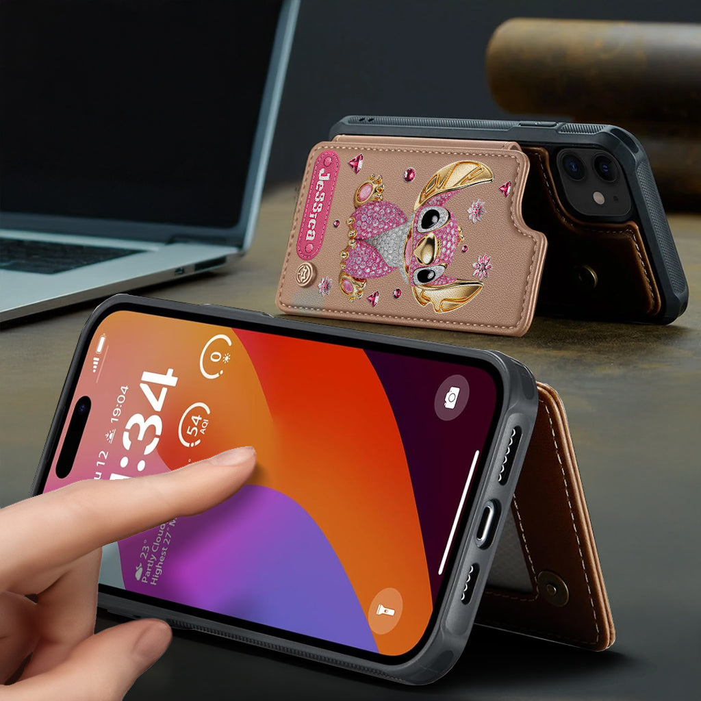 Blue Ohana - Personalized Ohana Wallet Phone Case