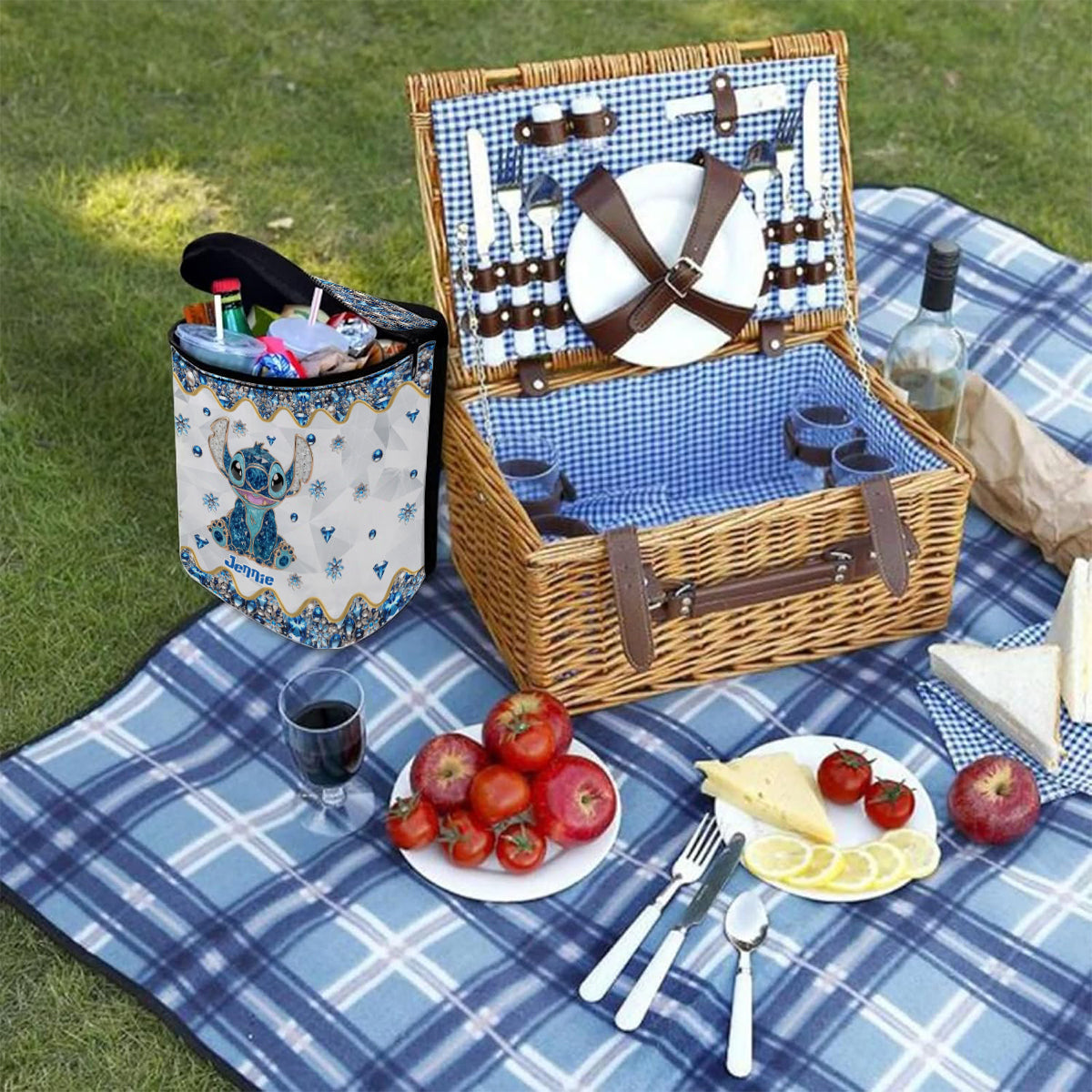 Blue Ohana - Personalized Ohana Portable Car Trash Can/ Organizer