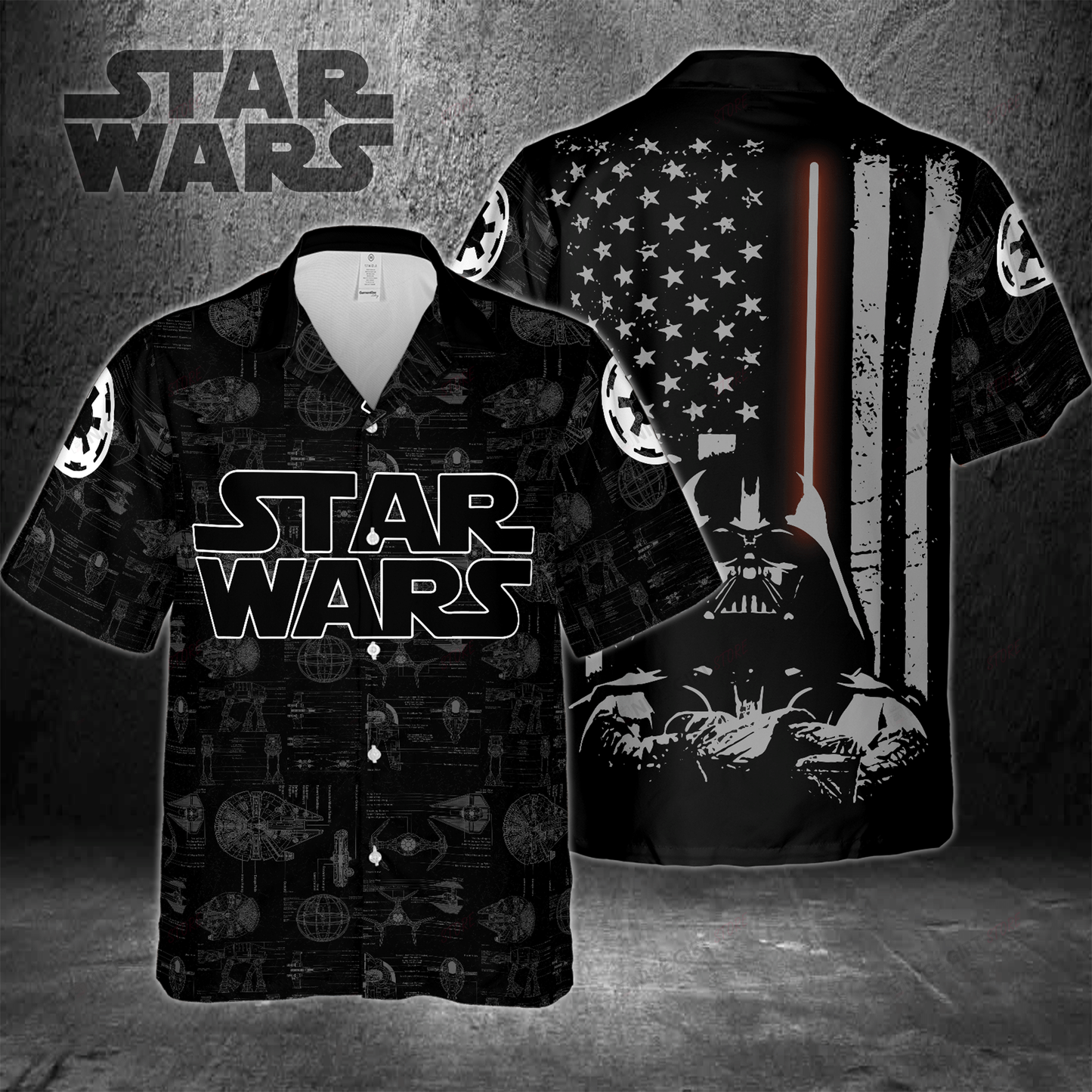 American Flag The Force Hawaiian Shirt 0523