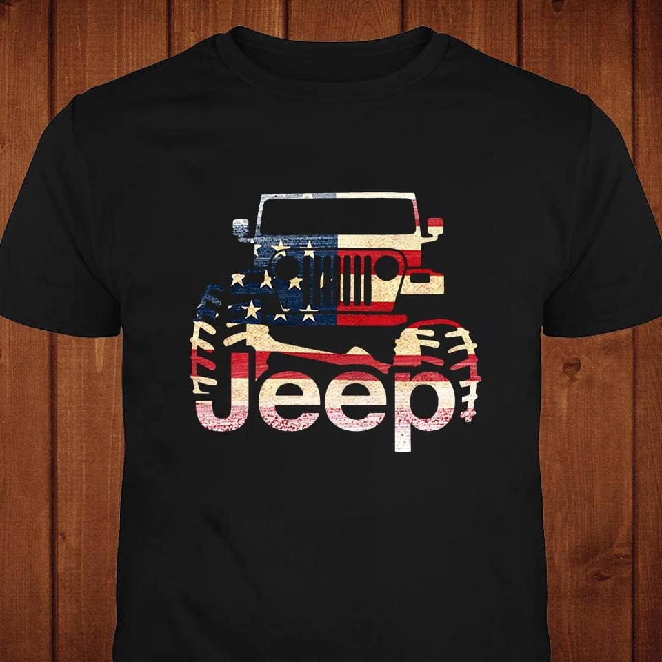 American Flag Car T-shirt and Hoodie 0523