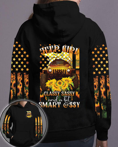 Girl Classy Sassy Car All Over Shirt 0523